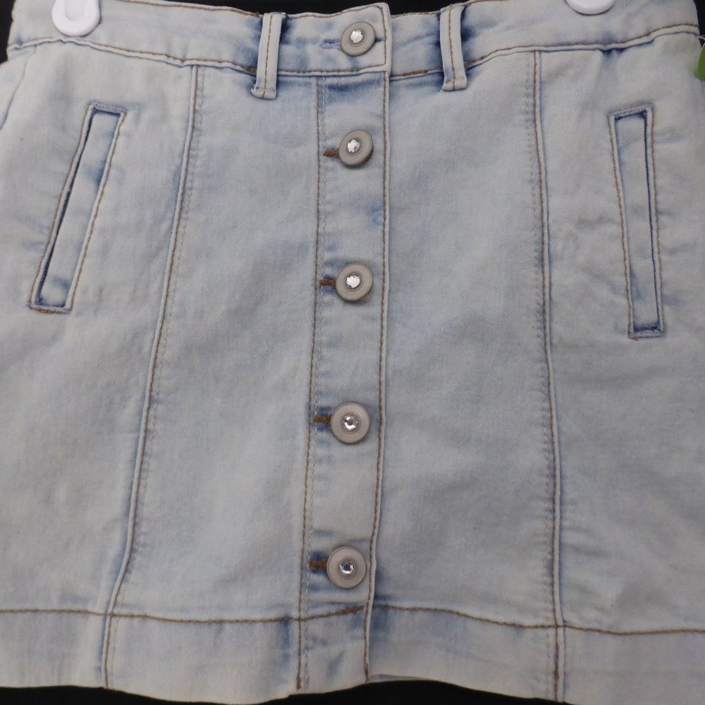 GEORGE size 7 button up front jean skirt BNWT